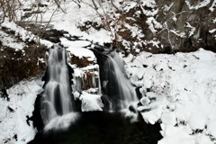 冬の明神滝②