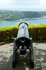 下田の寝姿山の大砲