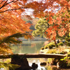渡月橋の紅葉