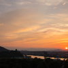 犬山城の夕暮れ