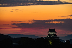 犬山城の夕暮れ2