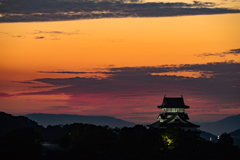 犬山城の夕暮れ2