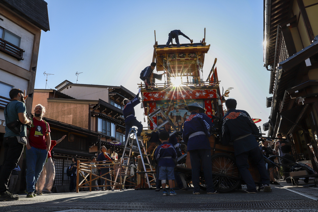 宵祭り準備