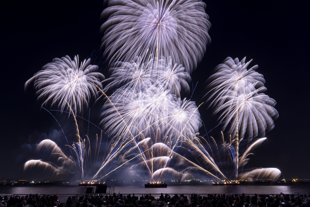 名港水上芸術花火2021（2）