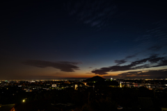 犬山城を見る夜景