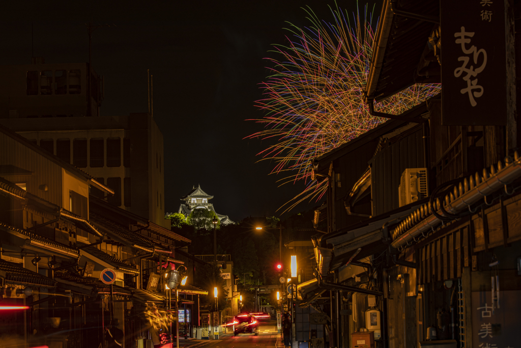 城下町から