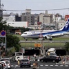 飛行機の通る街