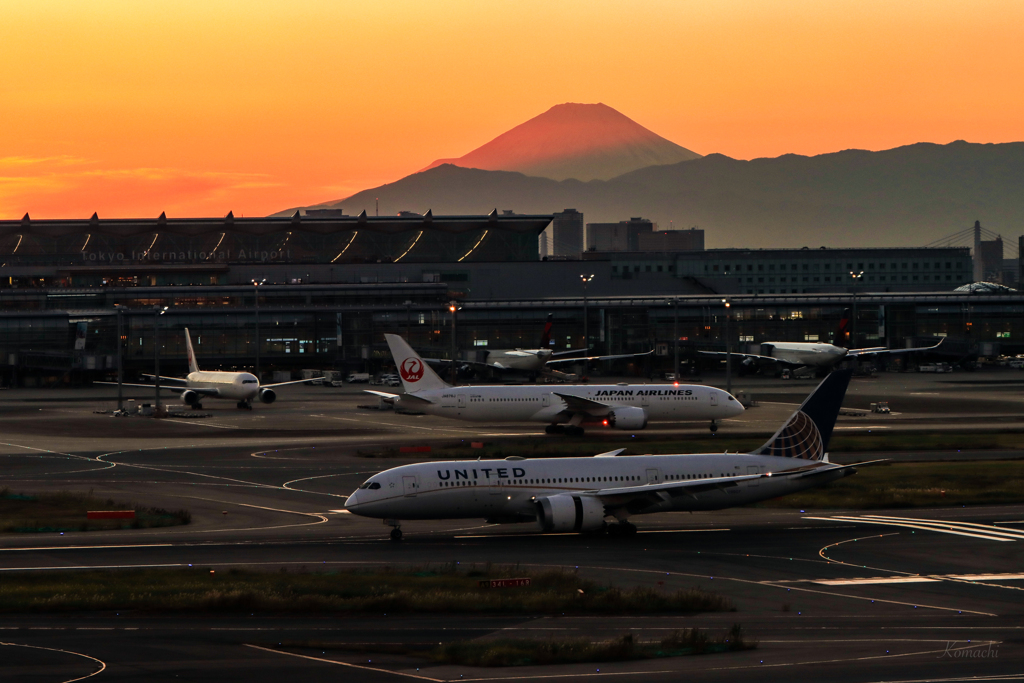 晩秋 空の旅へ