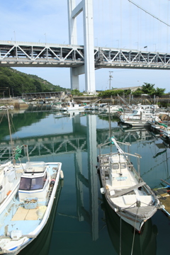 逆さ、瀬戸大橋