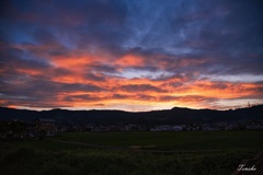 久しぶりの夕焼け
