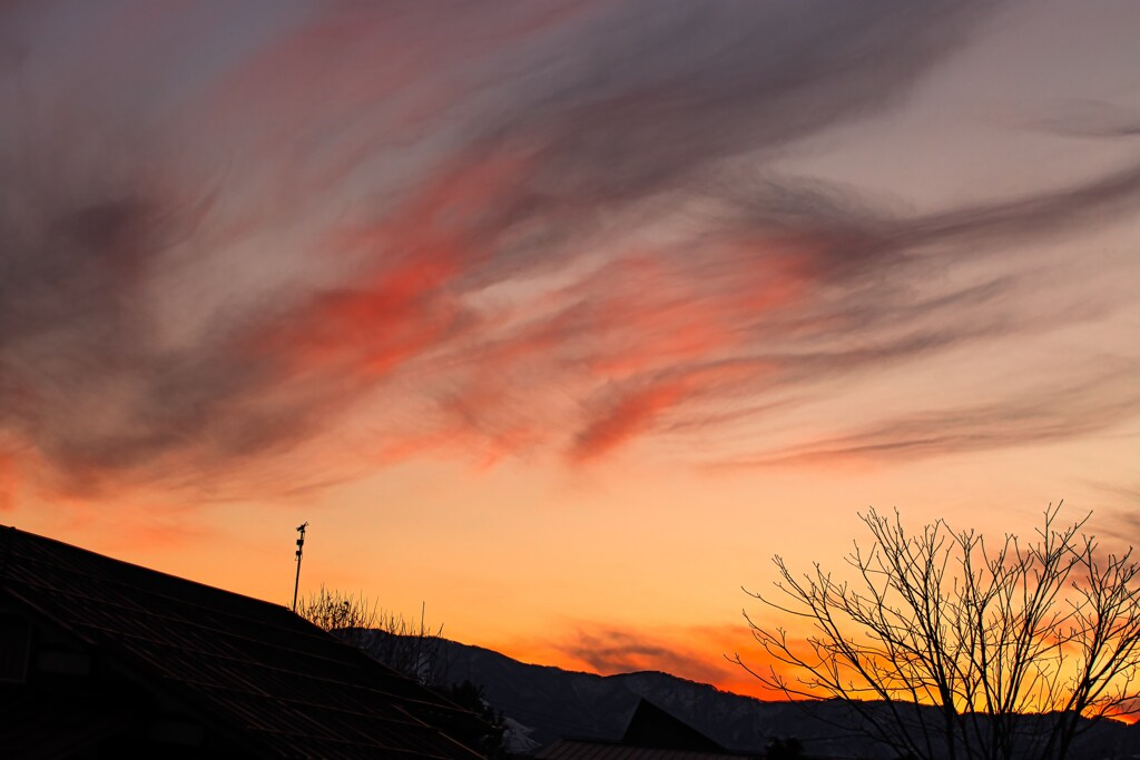 夕焼雲