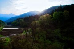 山間の風景