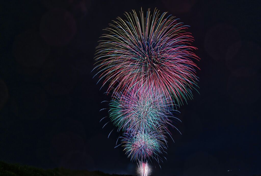 田舎の花火