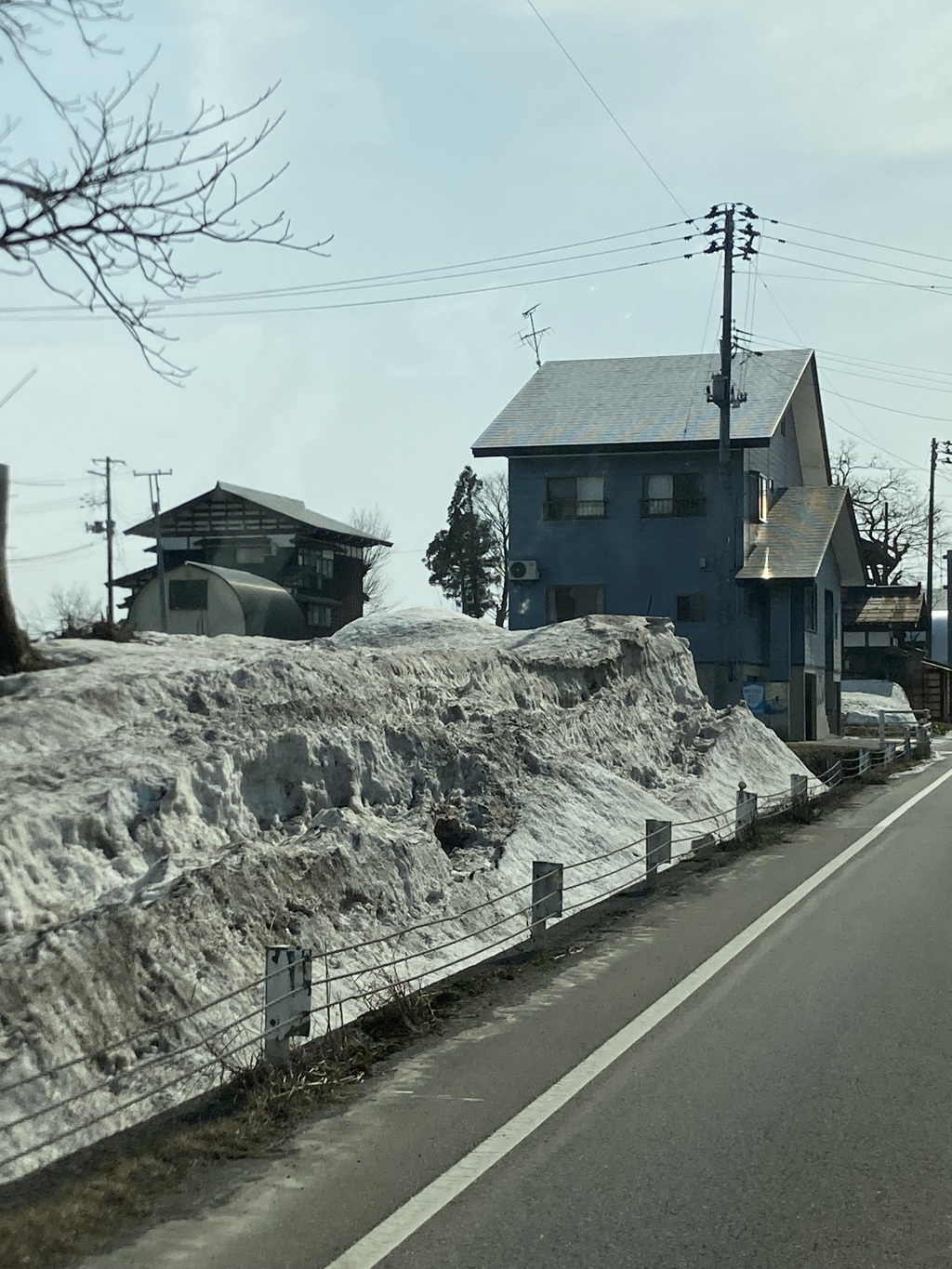 残雪が・・・