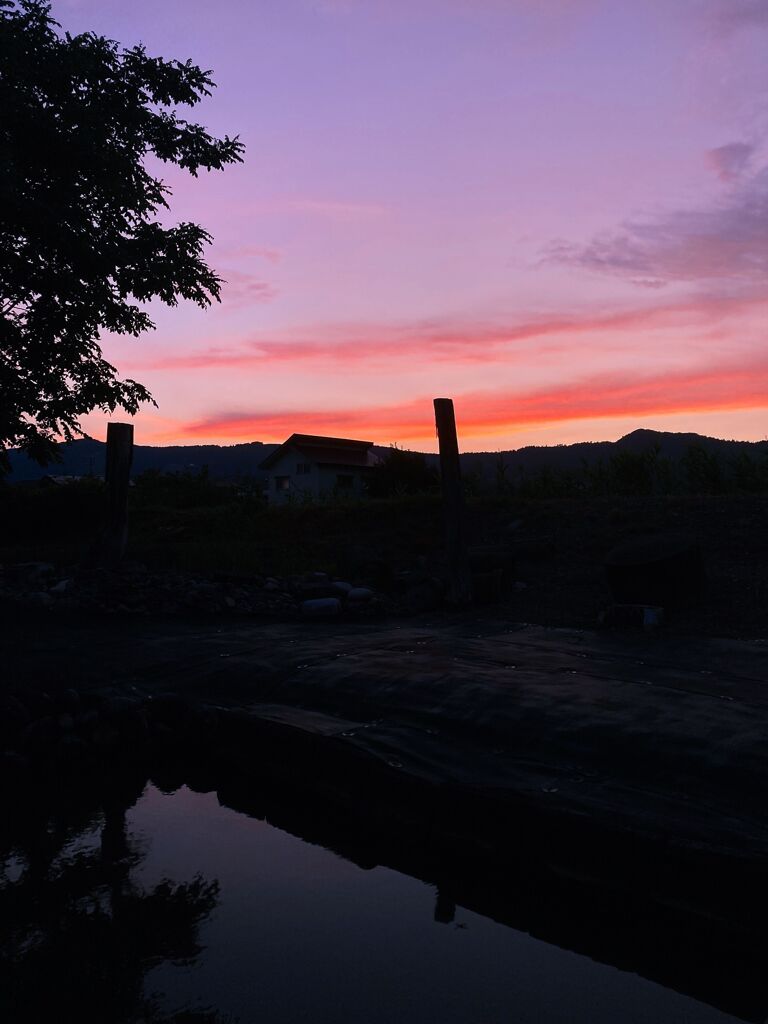 優しい夕焼け
