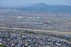 城岱俯瞰と大野平野