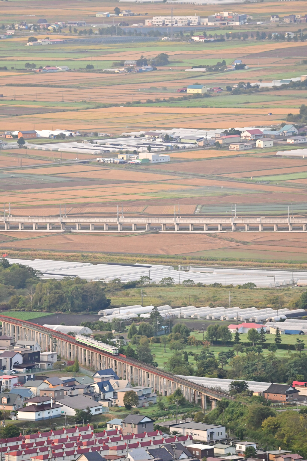 函館本線藤城支線俯瞰　キハ40