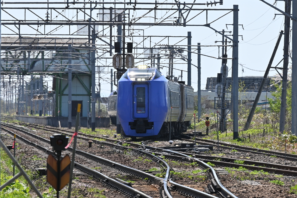 藤城線へ駆け上る下り特急北斗はもう見れない