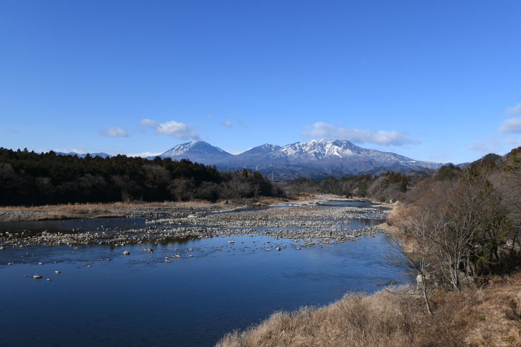 日光連山と鬼怒川