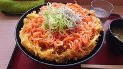 巨大かき揚げ丼