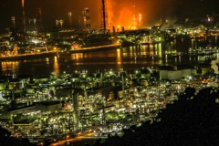 コンビナートの景色