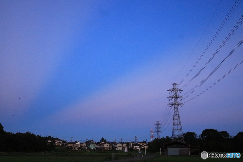 夕刻の光芒