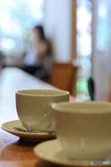 カフェにて２