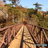 三頭大滝の吊り橋