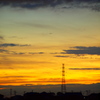 雨上がりの夕暮れ