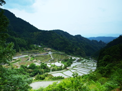 山間の景色