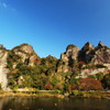 奇岩連なる秋の耶馬渓