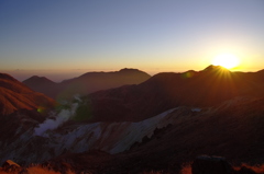 九重連山の日の出