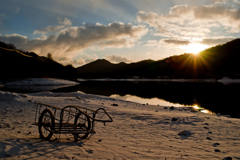雪の千丈寺湖 2011/1/10
