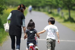 自転車練習♪