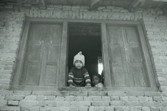 パシュパティ　路地の子供　2009-1