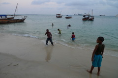 Zanzibar 朝の浜