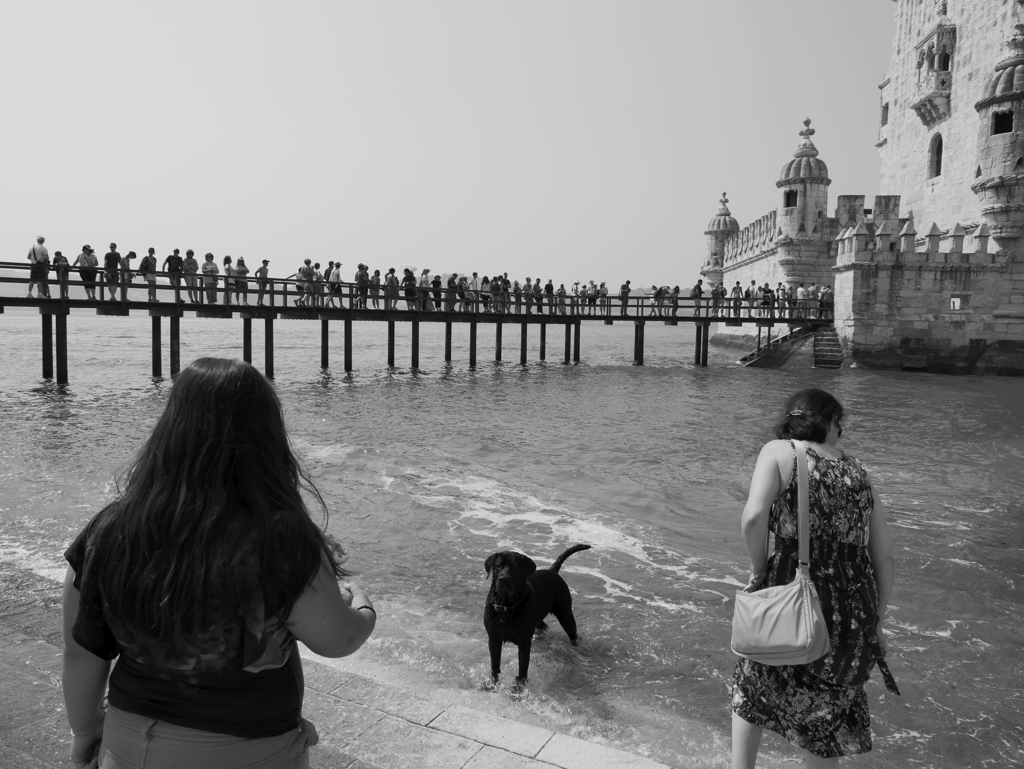 a waiting line in Belem