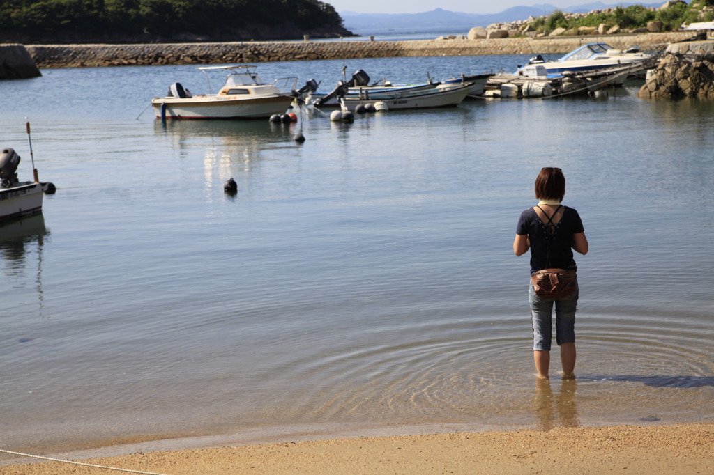 のどかな海