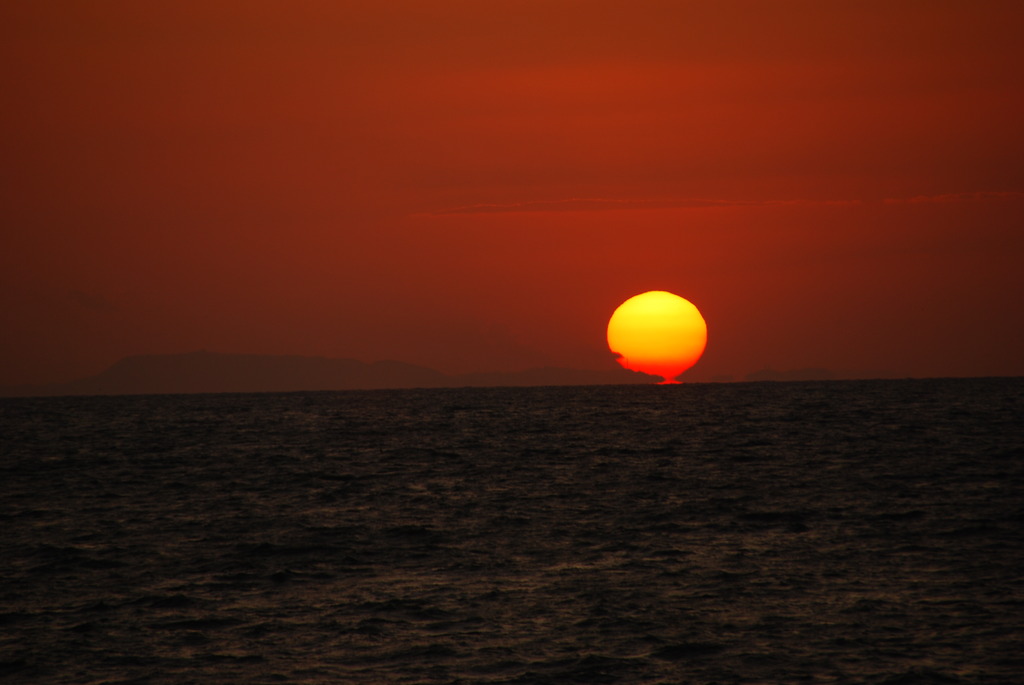 夕日