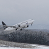 Ｂ738　大館冬の離陸編