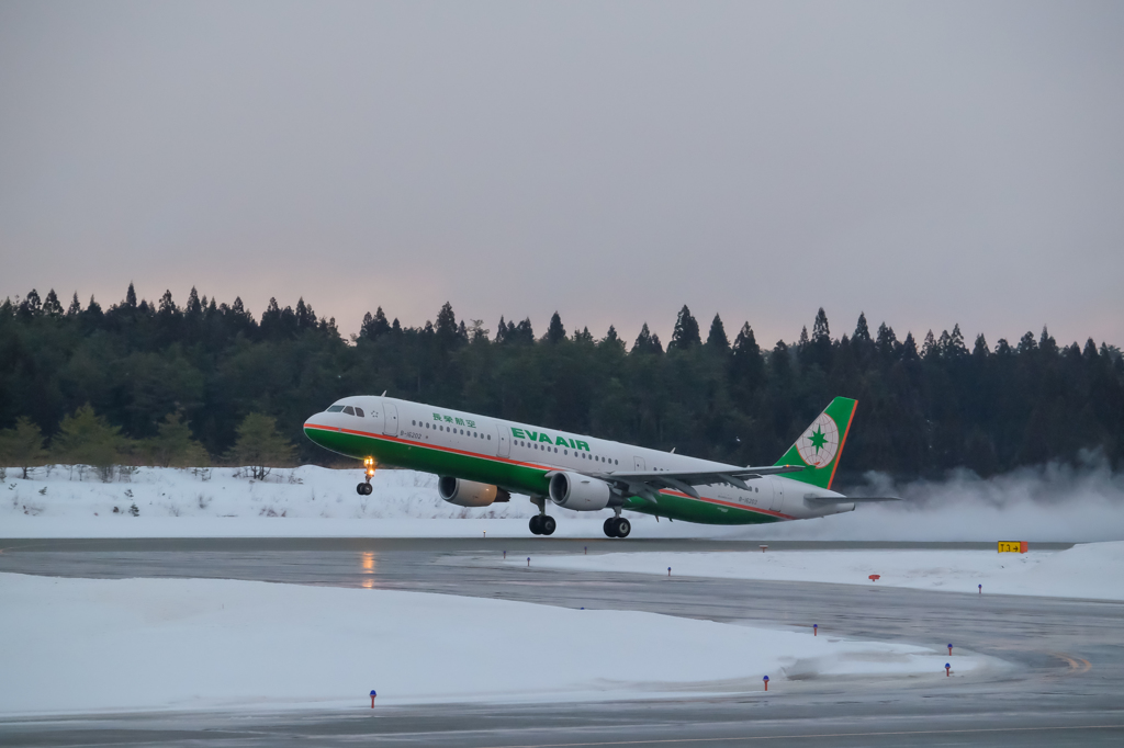 エバー航空Ａ321（離陸）