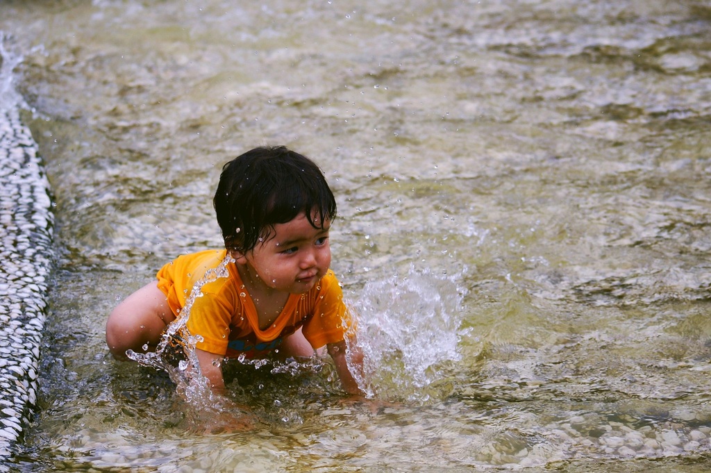 やっぱり水遊びはたのし～