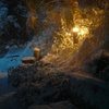 雪の三四郎池-2