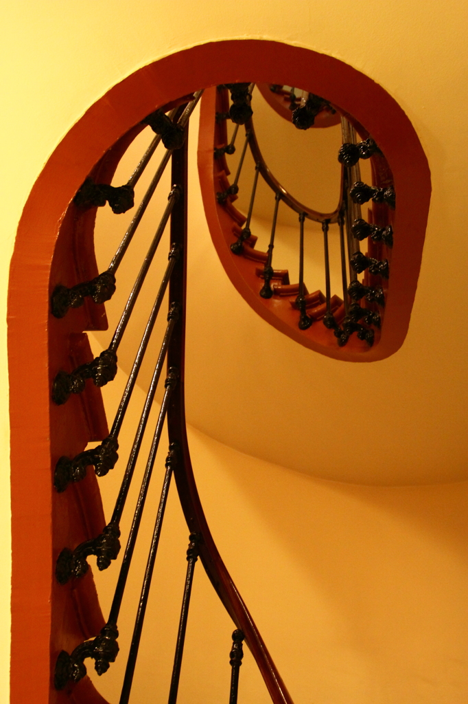 Un escalier en spirale