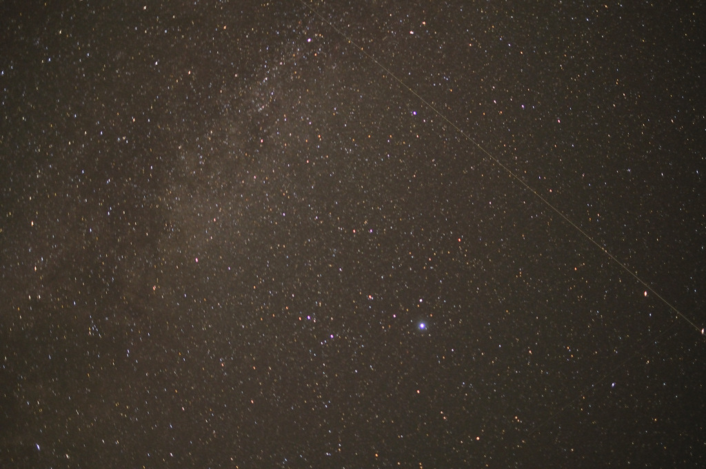 昨夜の天の川　流れ星付き( ﾟ∀ﾟ)･∵. 