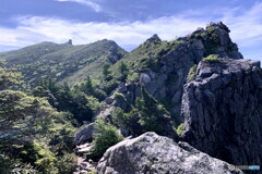 金峰山への稜線