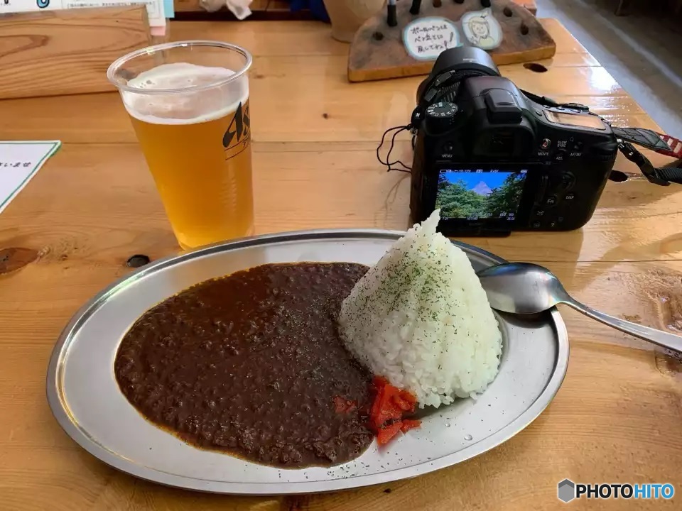 槍沢ロッヂ名物ブラックキーマカレー
