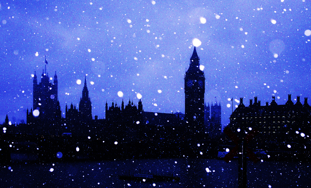 雪のロンドン