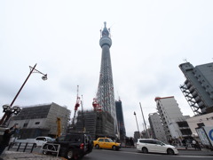 東武橋より　東京スカイツリー