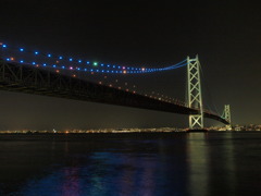 淡路島から見た明石大橋